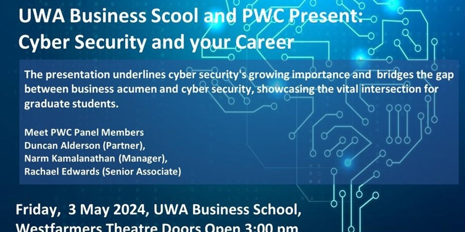 Banner image for Cyber Security and your Business Career