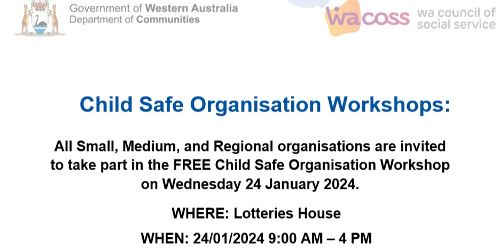 Banner image for Karratha Child Safe Organisation Workshop