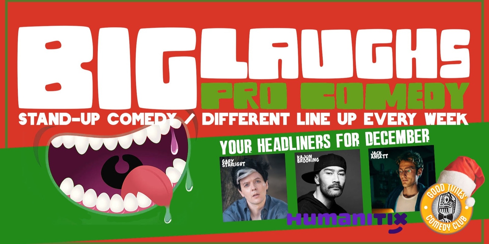 Banner image for Big Laughs Pro Show - December 2024