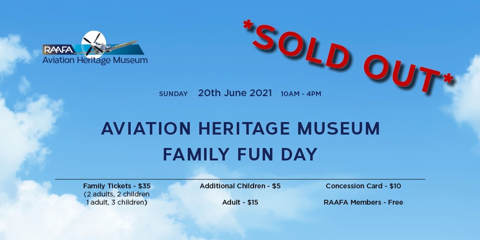 Banner image for Aviation Museum Family Fun Day - SOLD OUT