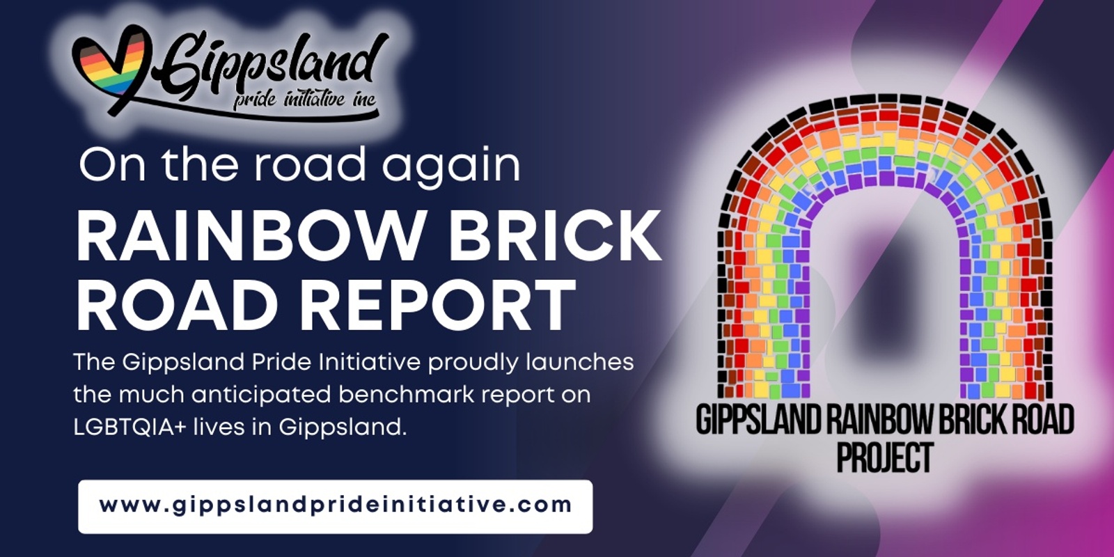 Banner image for Rainbow Brick Road: LGBTQIA+ Gippsland Community of Practice (WELLINGTON SHIRE)