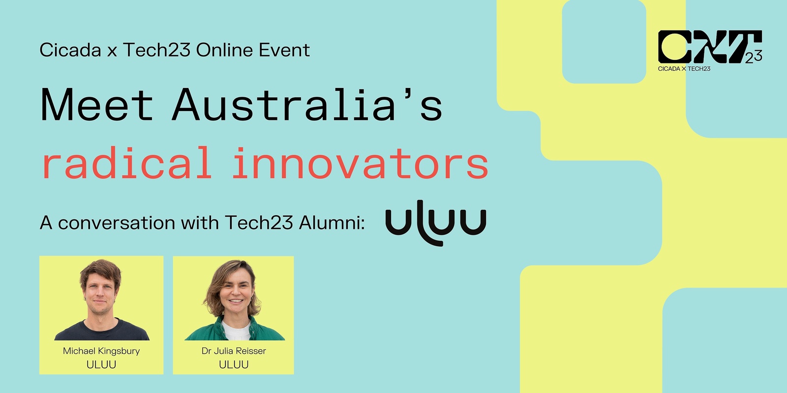 Banner image for Cicada x Tech23: Meet  ULUU Australia's radical innovators 