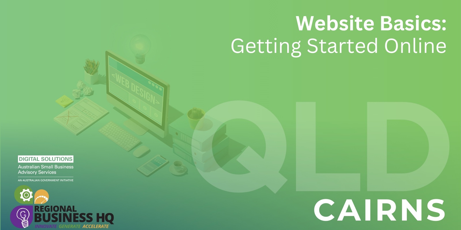 Banner image for Website Basics: Getting Started Online - Cairns