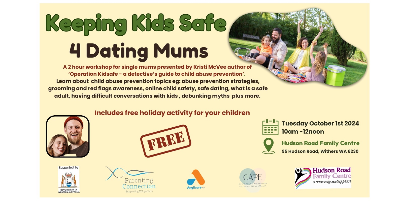 Banner image for Keeping Kids Safe for Dating Mums