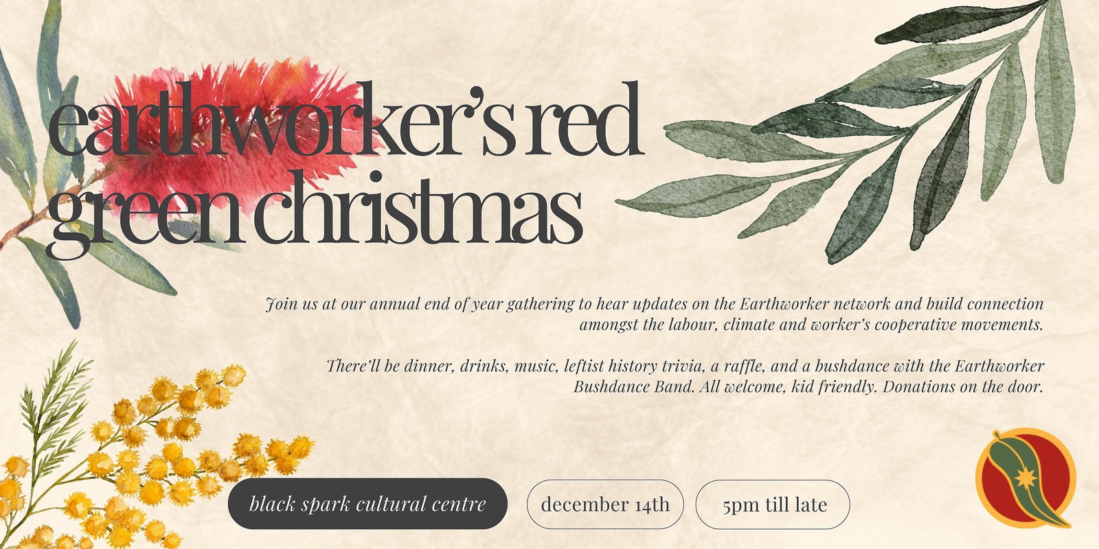 Banner image for Earthworker's Red Green Christmas