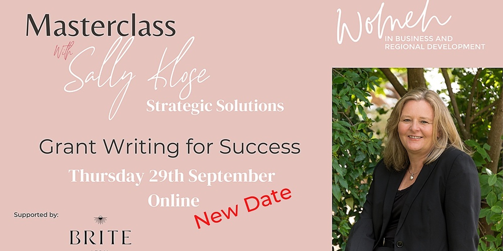 Banner image for WiBRD MasterClass with Sally Klose from Strategic Solutions, Grant Writing for Success