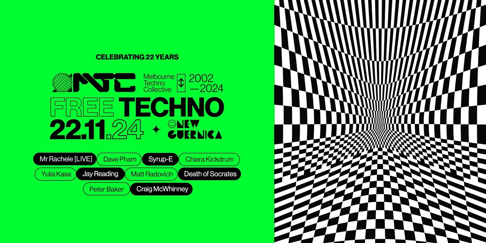 Banner image for FREE TECHNO - The Melbourne TECHNO Collective turns 22