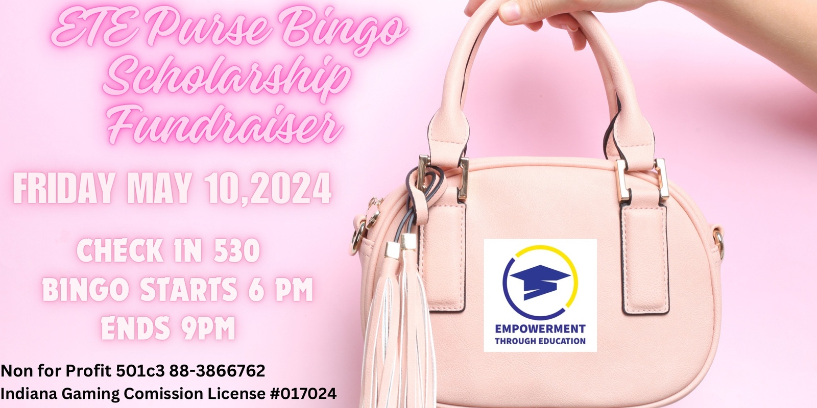 Banner image for Empowerment through Education Purse Bingo Scholarship Fundraiser