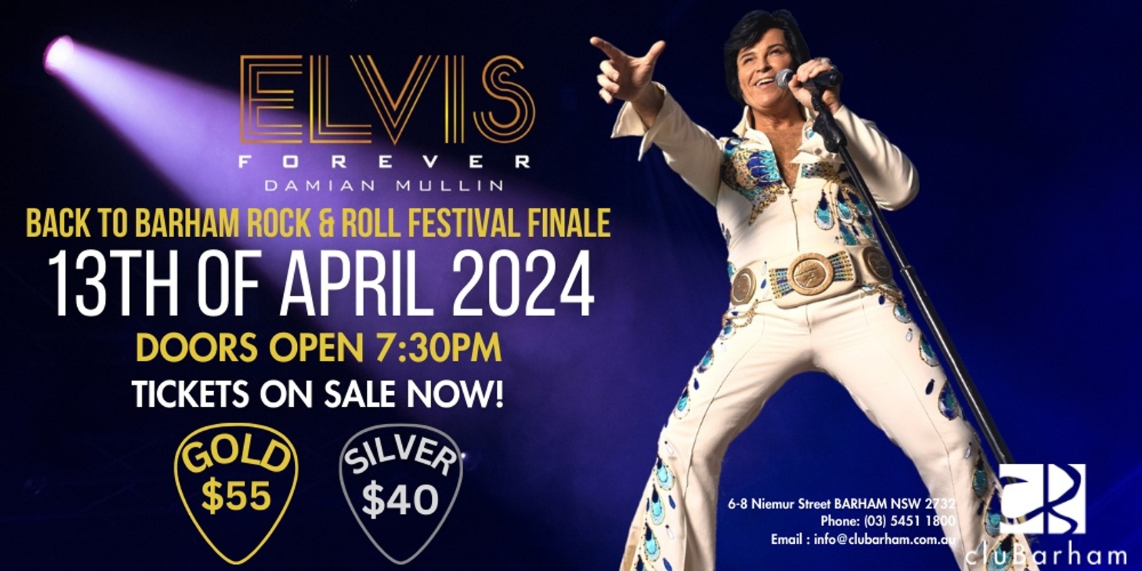 Banner image for Damian Mullin Elvis Tribute 2024