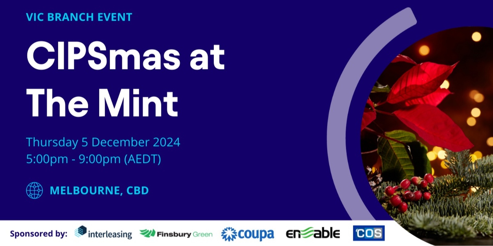 Banner image for VIC Branch - CIPSmas at The Mint 