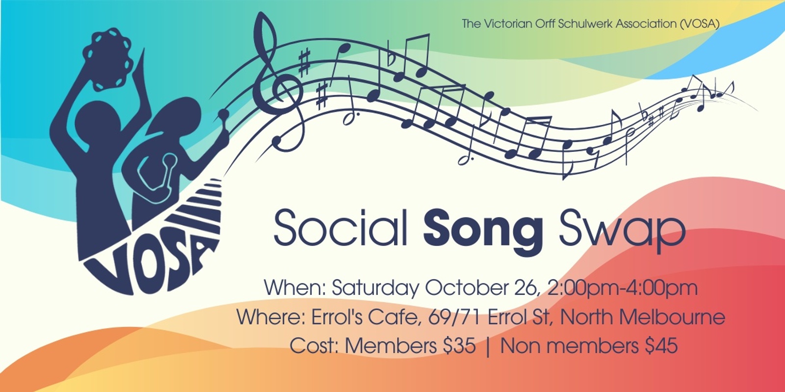 Banner image for 🎶 VOSA Social Song Swap! 🎶