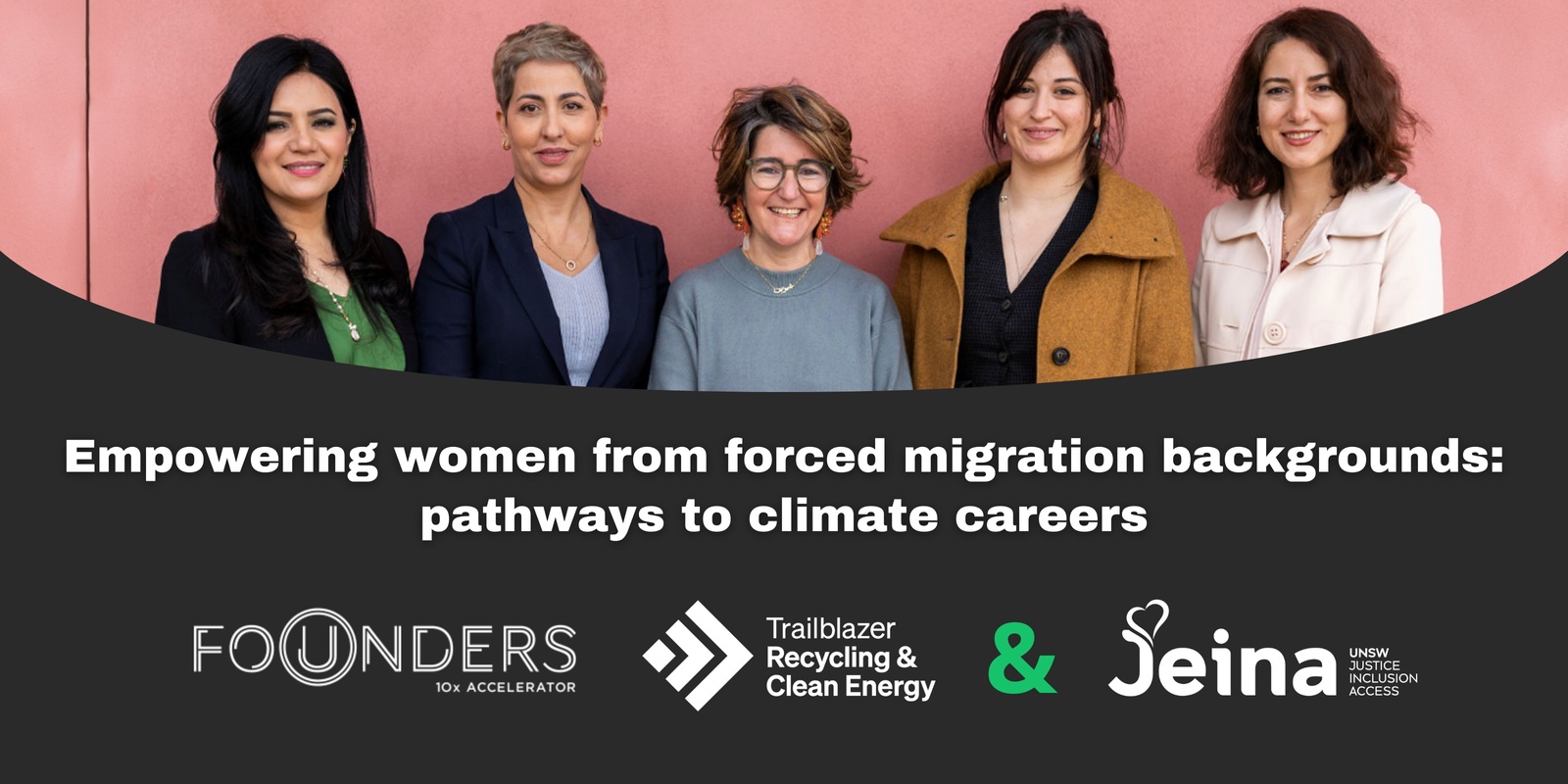 Banner image for Empowering women from forced migration backgrounds: pathways to climate careers