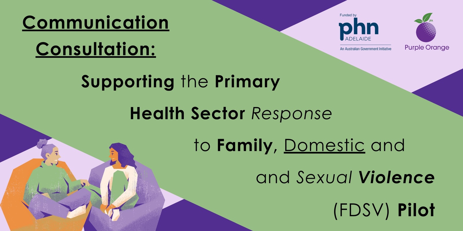 Banner image for Supporting the Primary Health Sector Response to Family, Domestic and Sexual Violence (FDSV) pilot - Salisbury