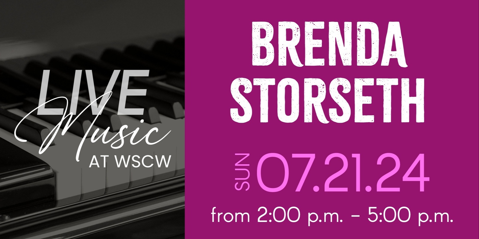 Banner image for Brenda Storseth Live at WSCW July 21