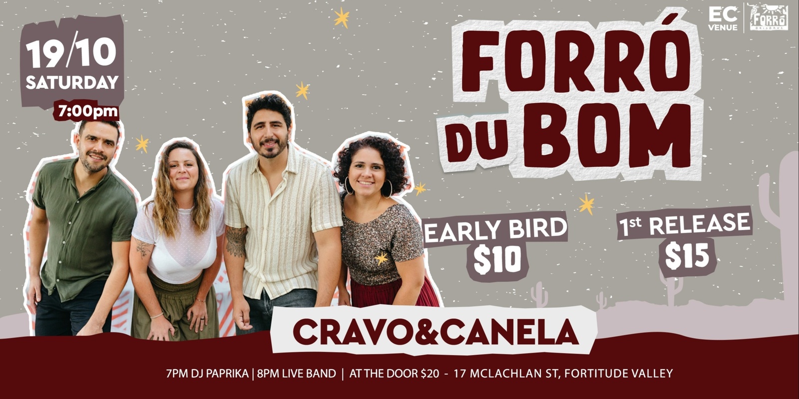 Banner image for Forró duBom 20 • by Elements Collective • Brazilian Forró Night