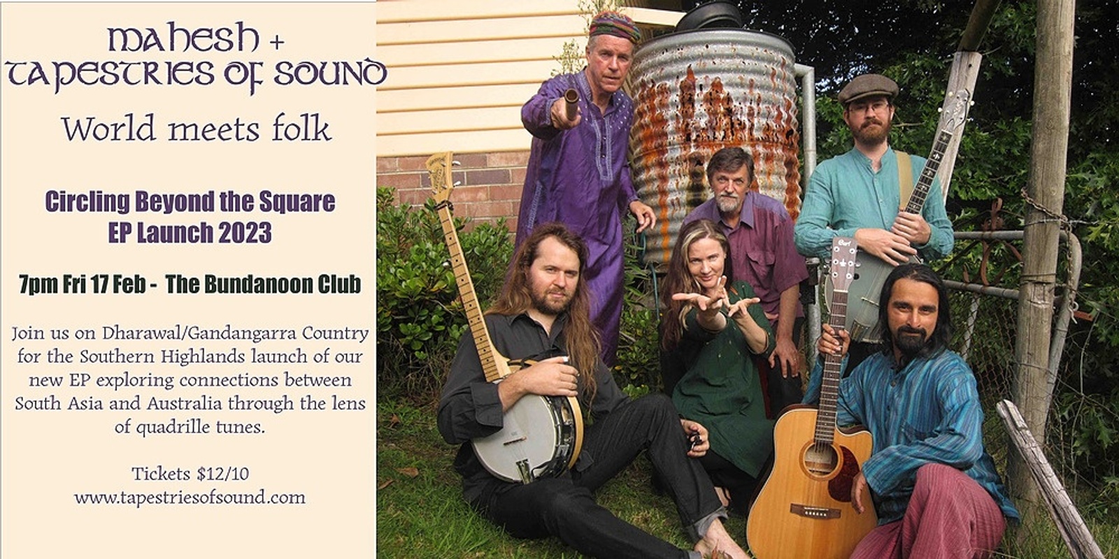 Banner image for Mahesh & Tapestries of Sound at The Bundanoon Club