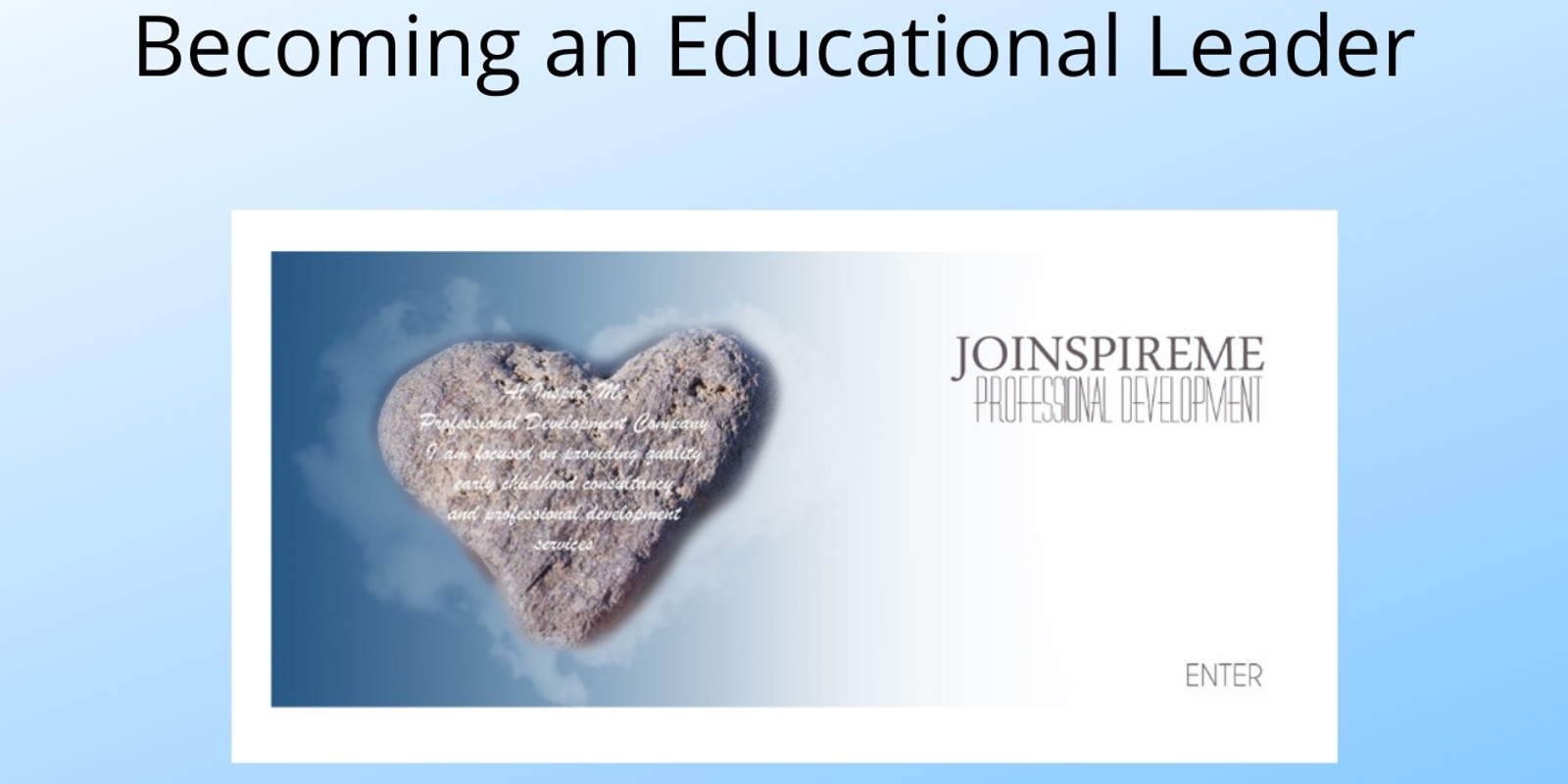 Banner image for Becoming an Educational Leader