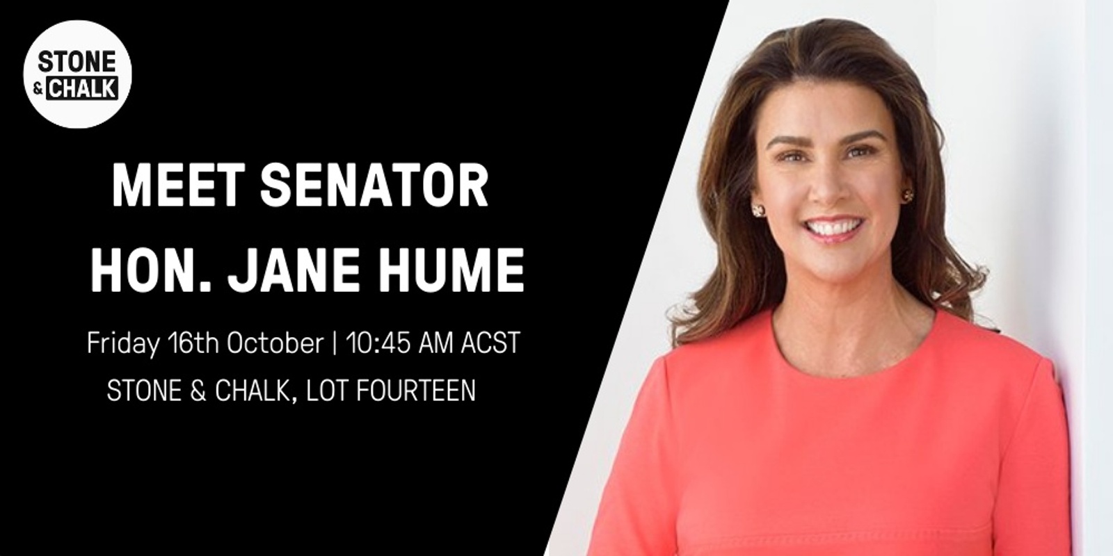 Banner image for Stone & Chalk Presents: Morning Tea with Senator Hume