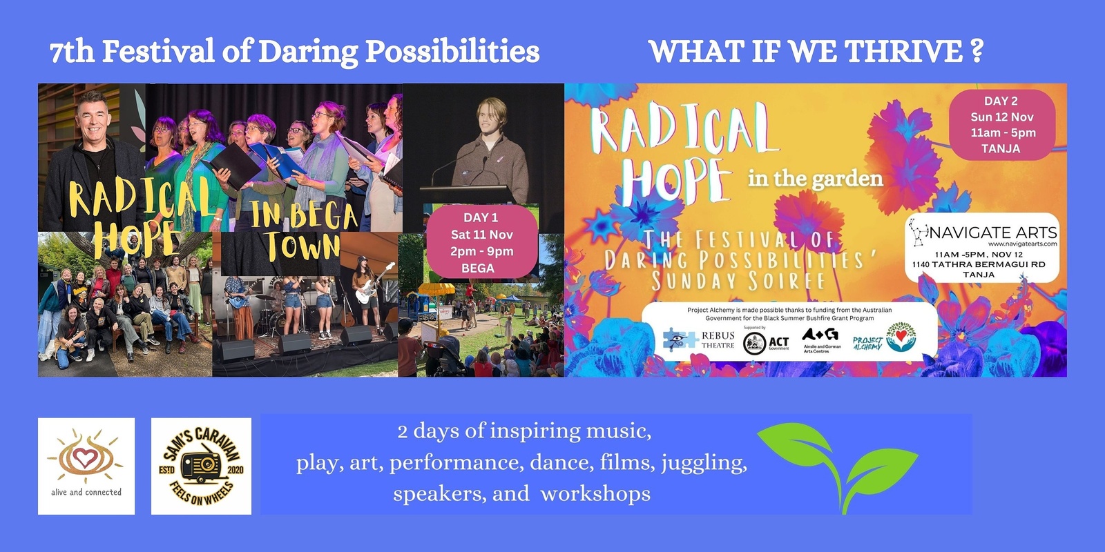 Banner image for RADICAL HOPE IN THE VALLEY - FESTIVAL OF DARING POSSIBILITIES 2023