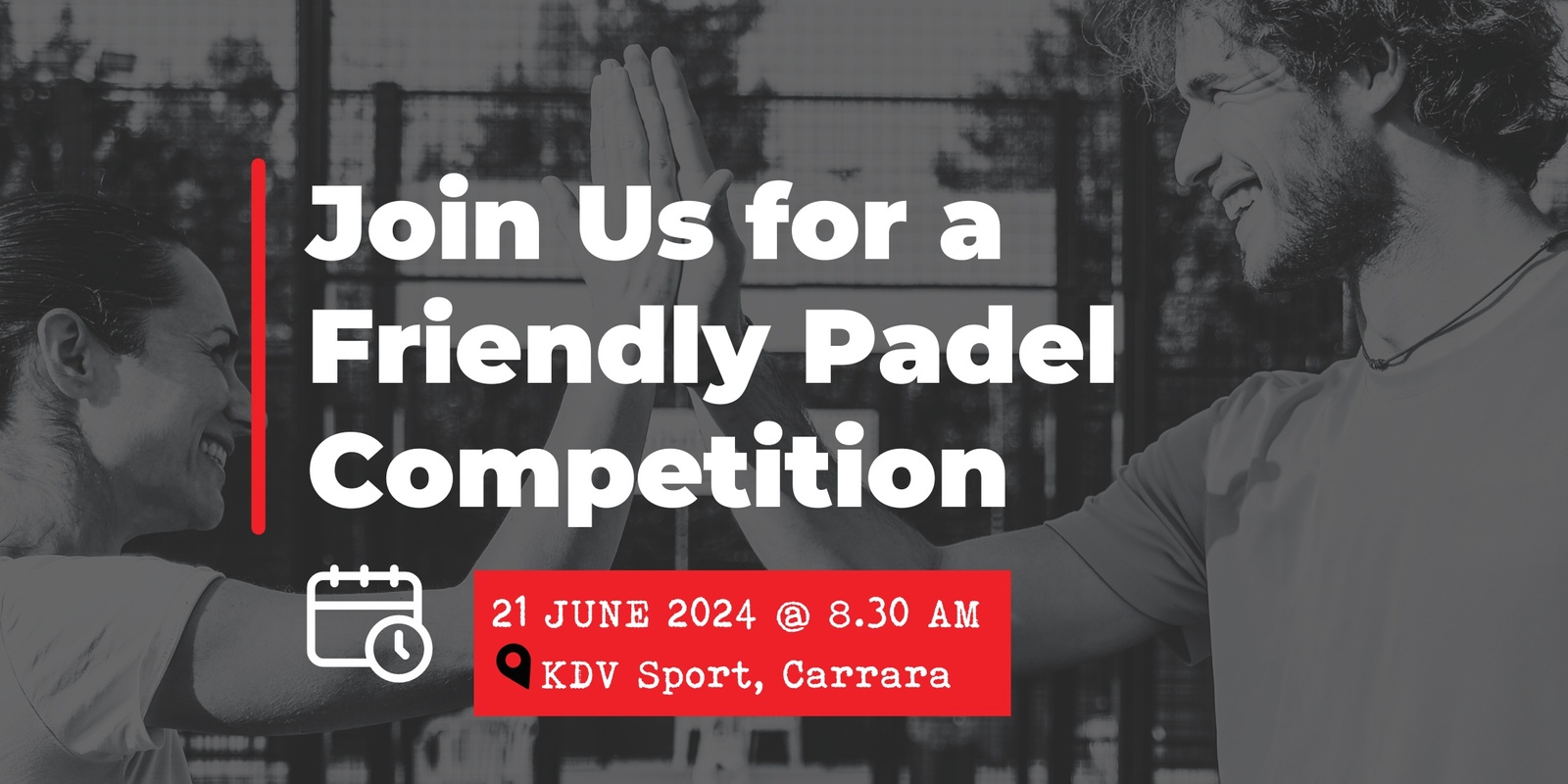 Banner image for Join Us For a Friendly Padel Competition