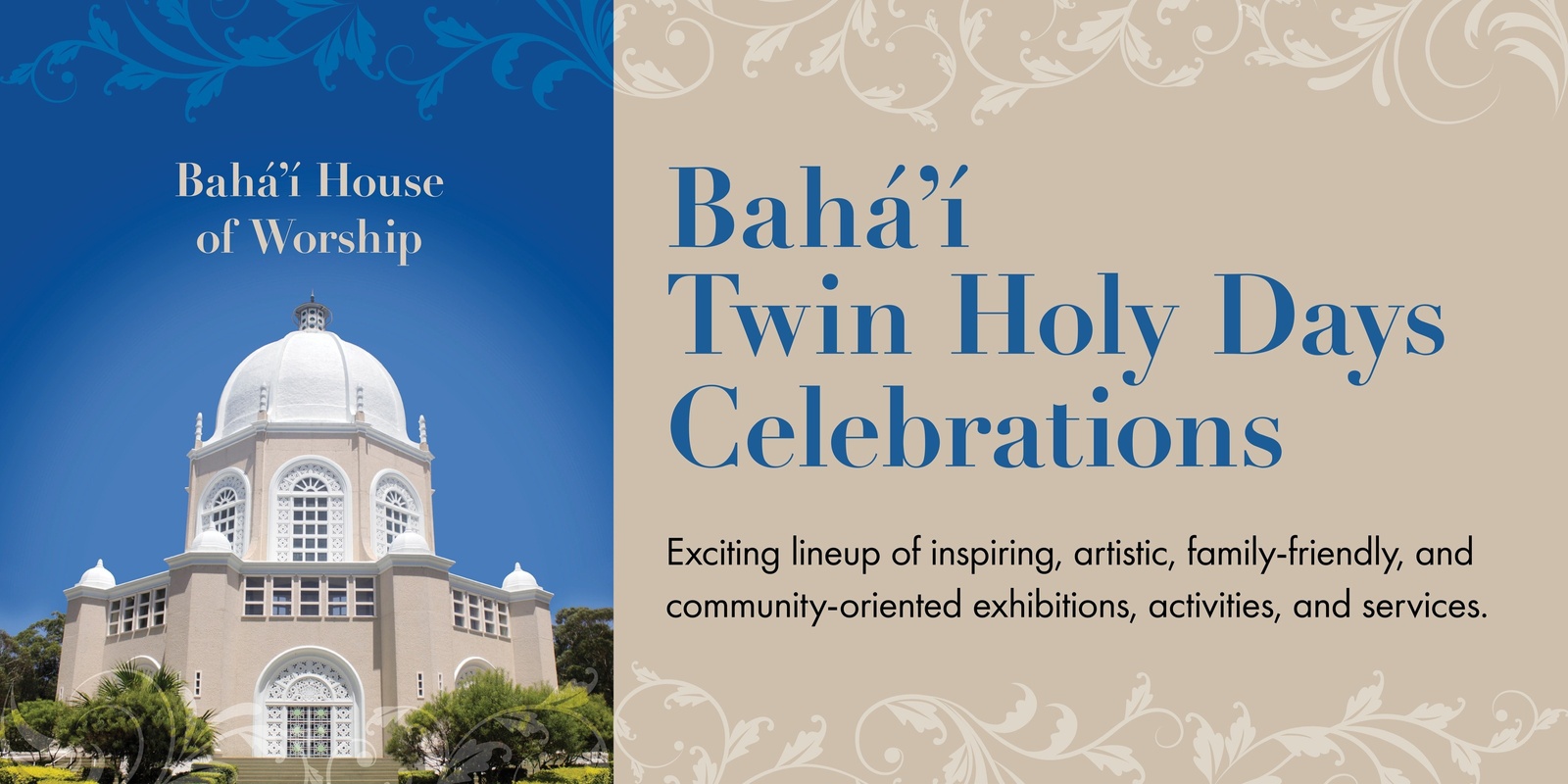 Banner image for Bahá’í Twin Holy Day Celebrations