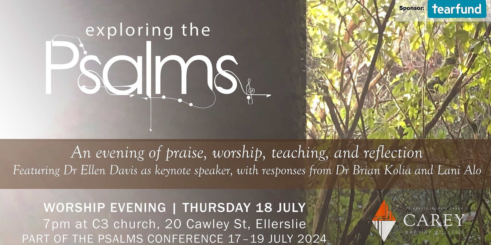 Banner image for Exploring the Psalms