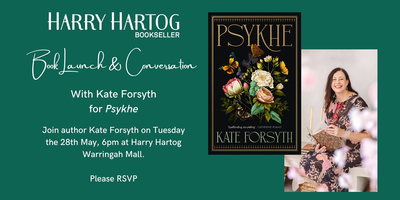 Banner image for Book Launch: Psykhe by Kate Forsyth