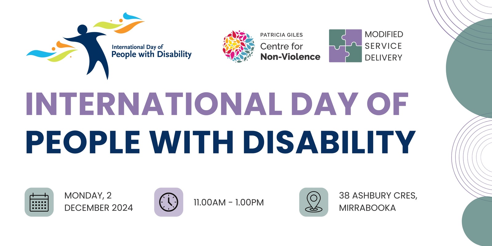 Banner image for International Day of People with Disability lunch