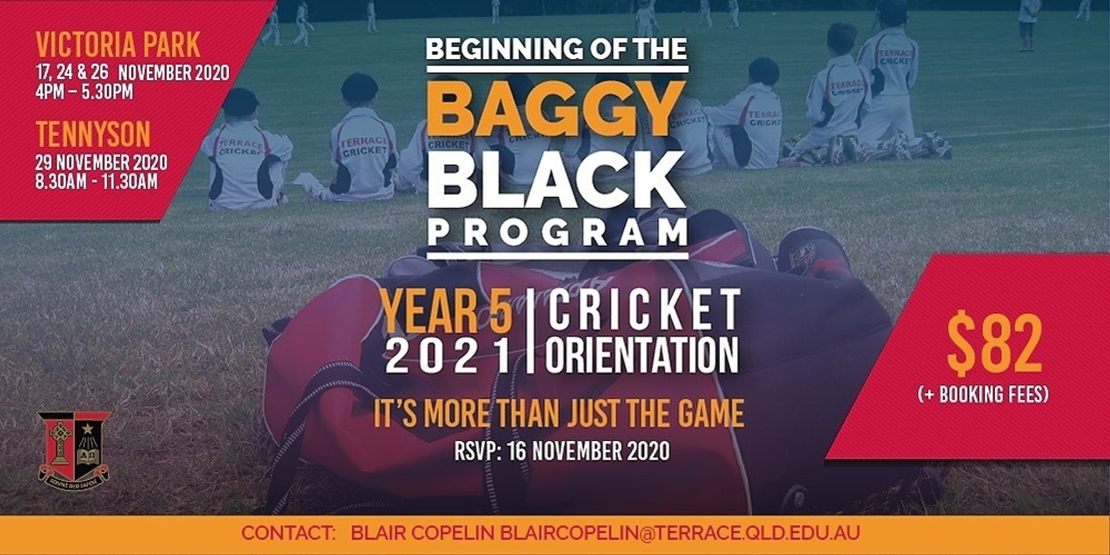 Banner image for Beginning of the Baggy Black Program | Year 5 2021 Cricket Orientation