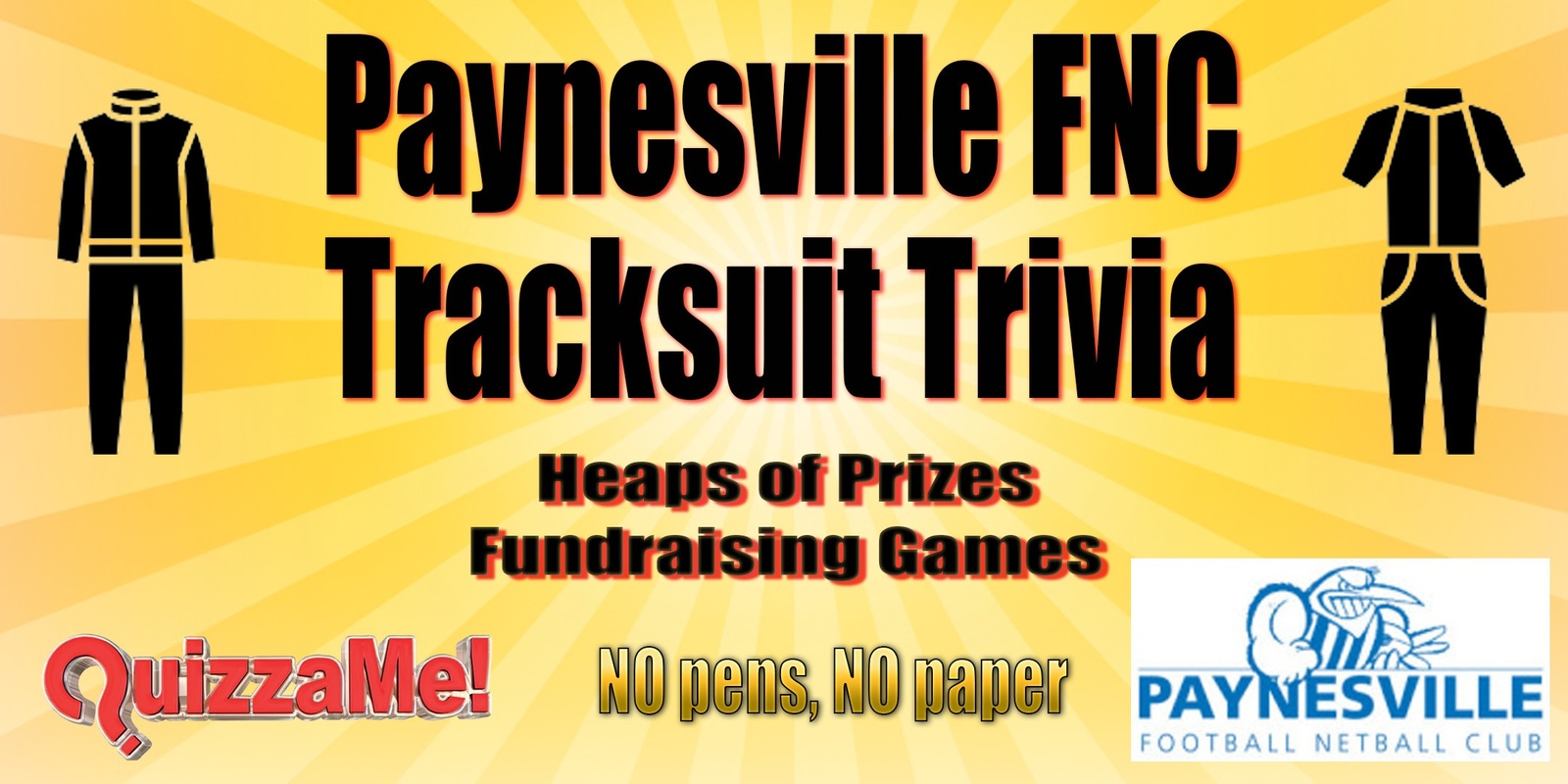 Banner image for Paynesville Football Netball Club - Tracksuit Trivia