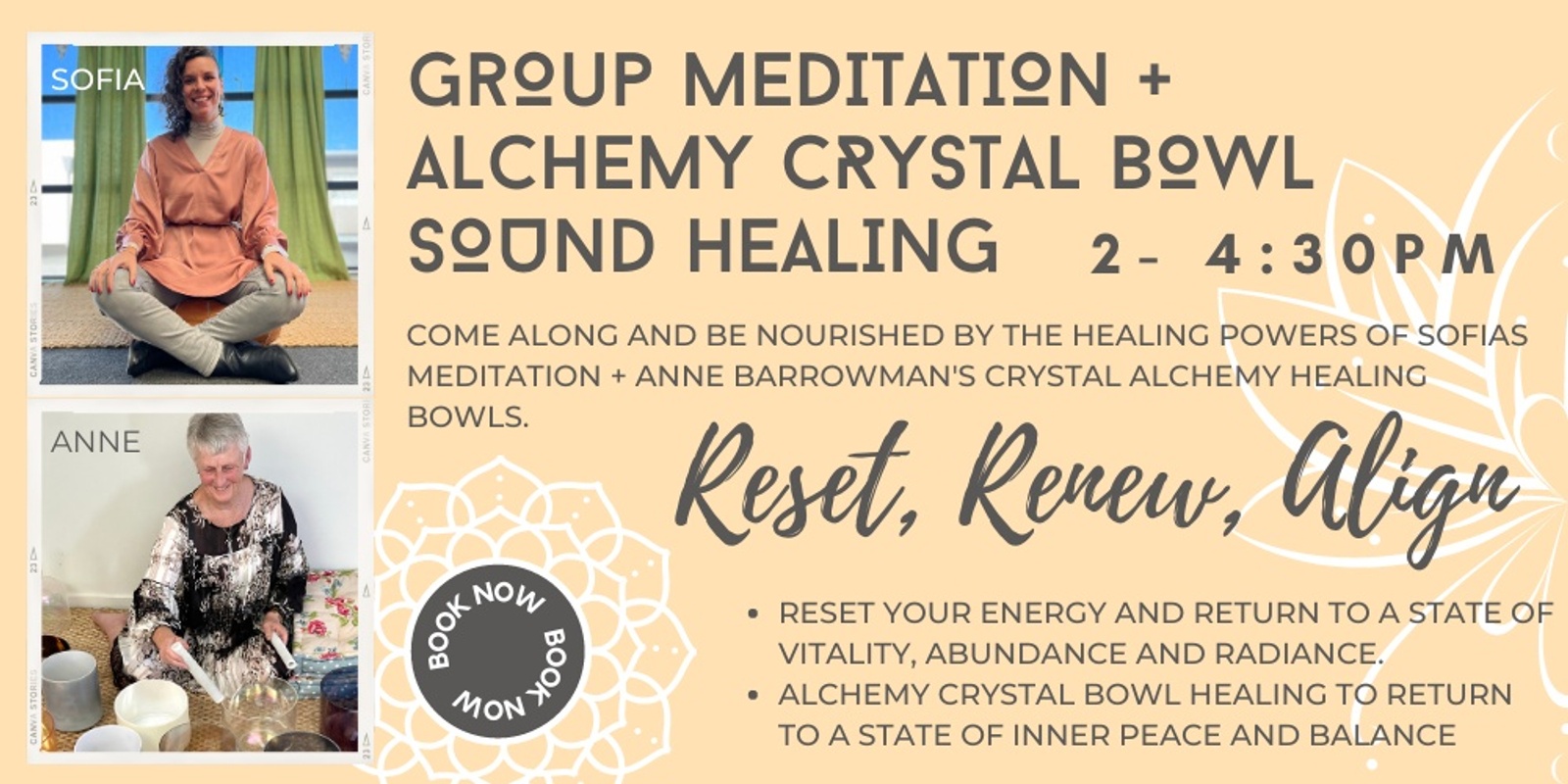 Banner image for Group Meditation and Crystal Bowl Sound Healing