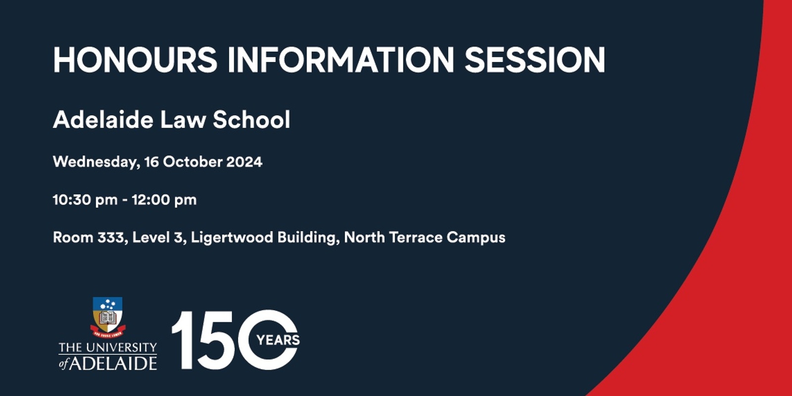 Banner image for Honours Information Session 2025 - Law 