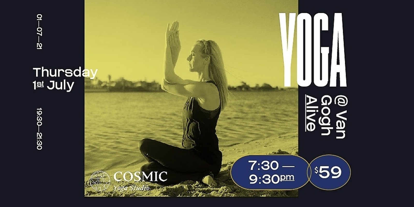 Banner image for Yoga and Champagne at the Van Gogh Alive Experience