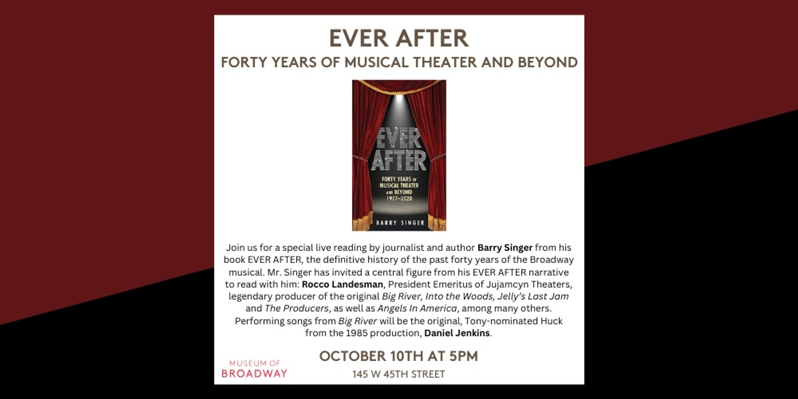 Banner image for Ever After: 40 Years of Musical Theater and Beyond