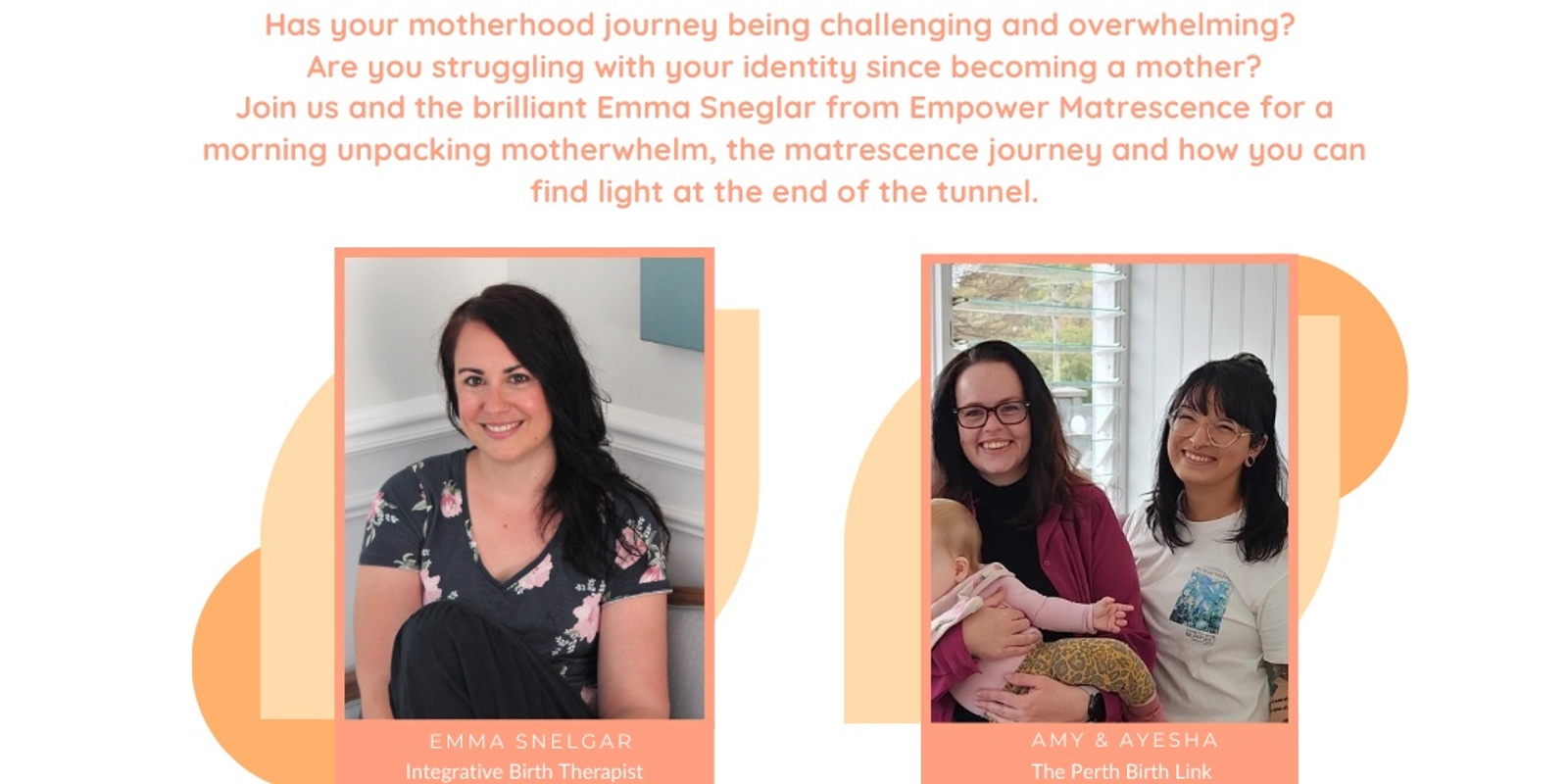 Banner image for Mother Link - Empower Matrescence - Navigating the Overwhelming Feelings of Motherhood