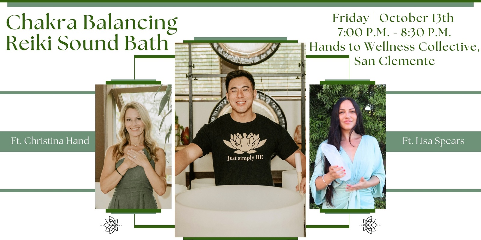 Banner image for Chakra Balancing Reiki Sound Bath Ft. Christina Hand & Lisa Spears + CBD  (San Clemente)