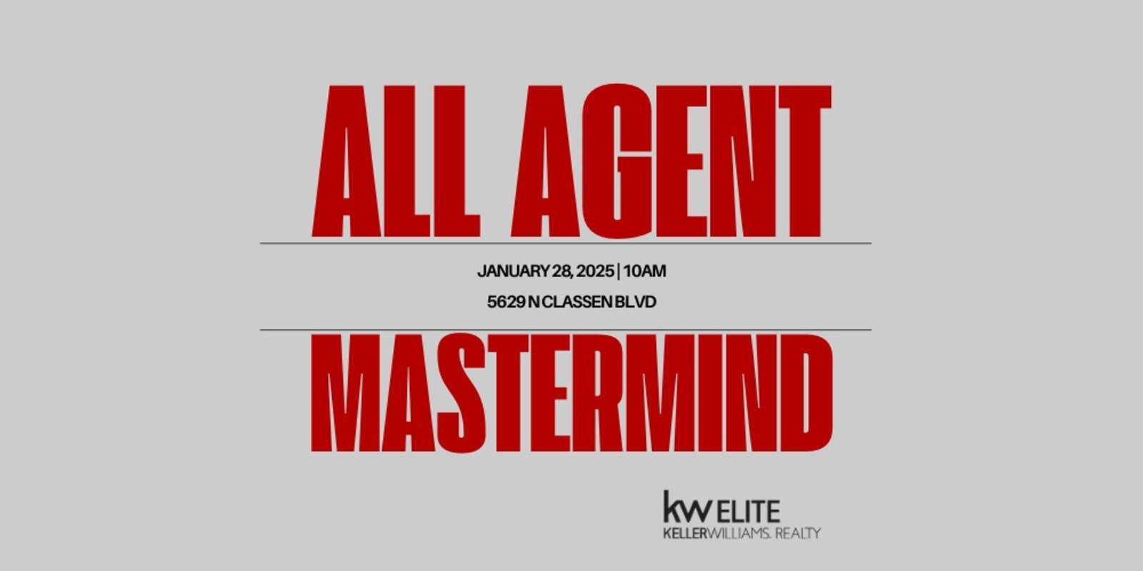 Banner image for All Agent Mastermind