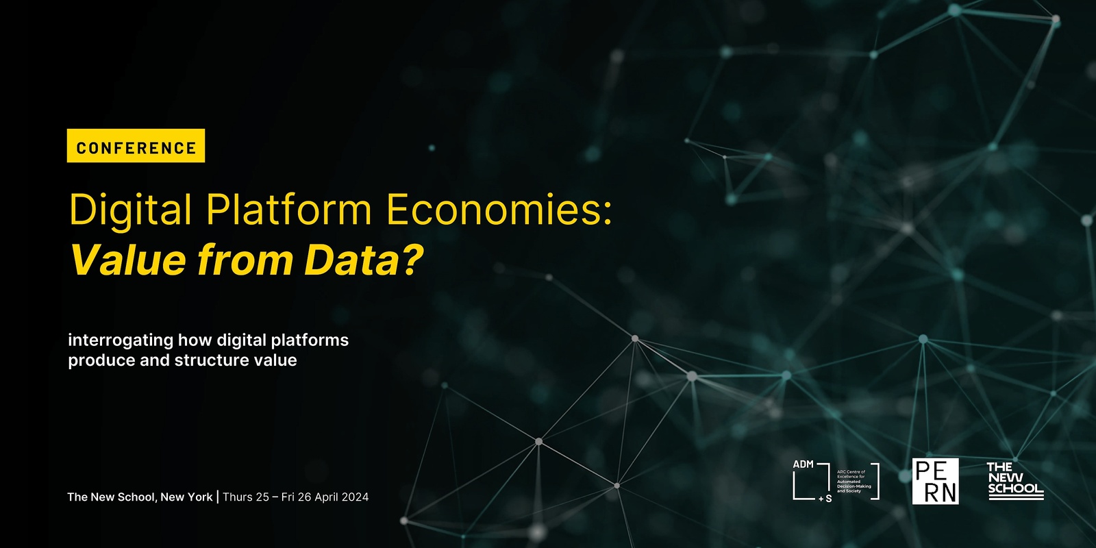 Banner image for  Digital Platform Economies: Value from Data?