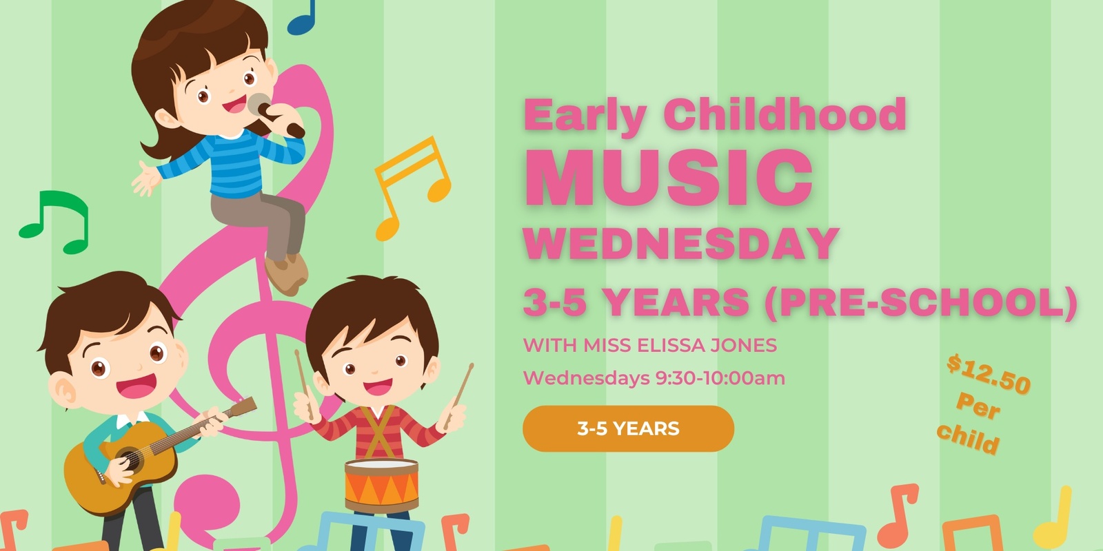 Banner image for Early Childhood Music (3-5 Years)