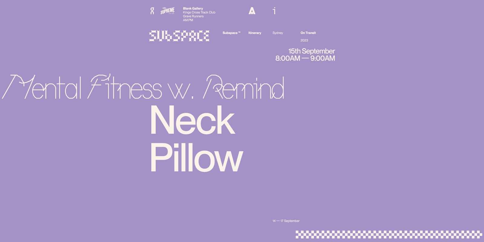 Banner image for Neck Pillow ⏤ Mental Fitness w. REMiND