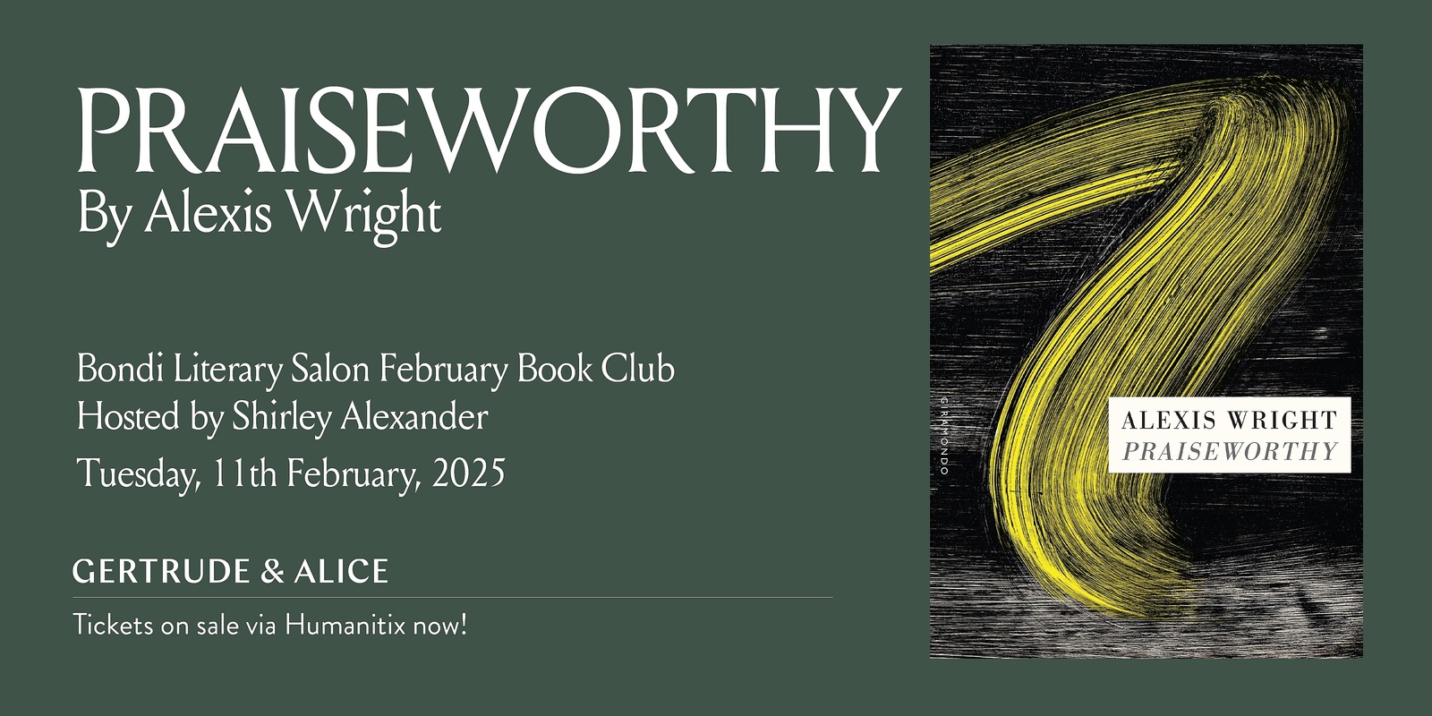 Banner image for Bondi Literary Salon Book Club: Praiseworthy