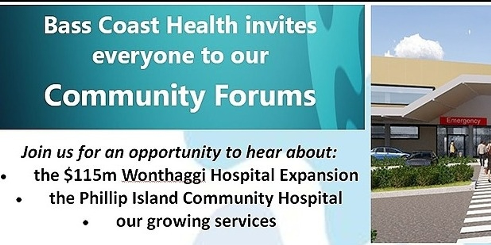 Banner image for Open Access Community Forum - Wonthaggi Golf Club - Bass Coast Health