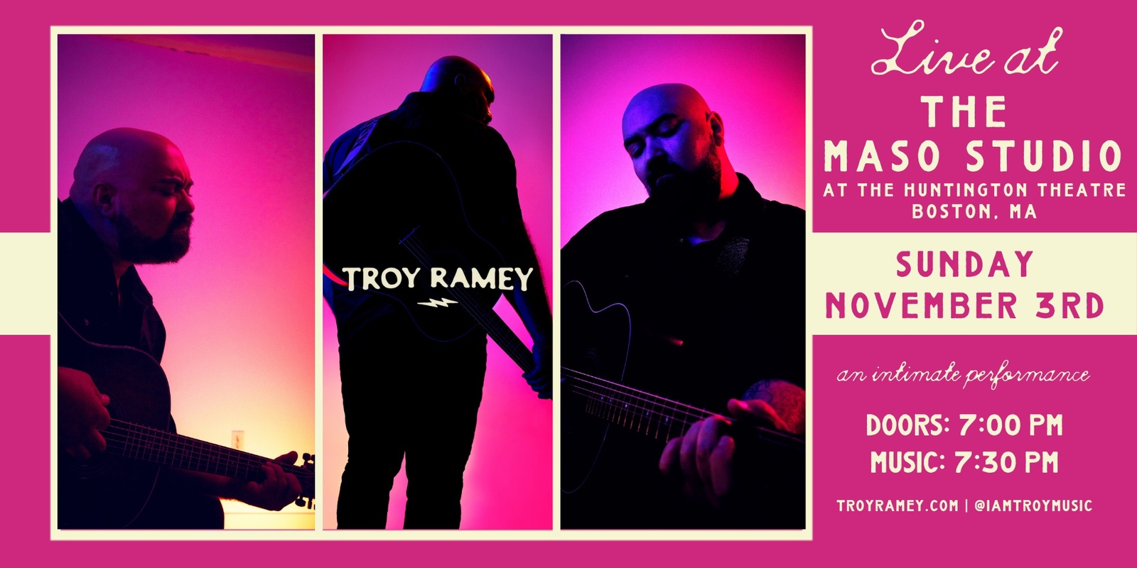 Banner image for Troy Ramey - Live @ The Maso Studio Boston, MA