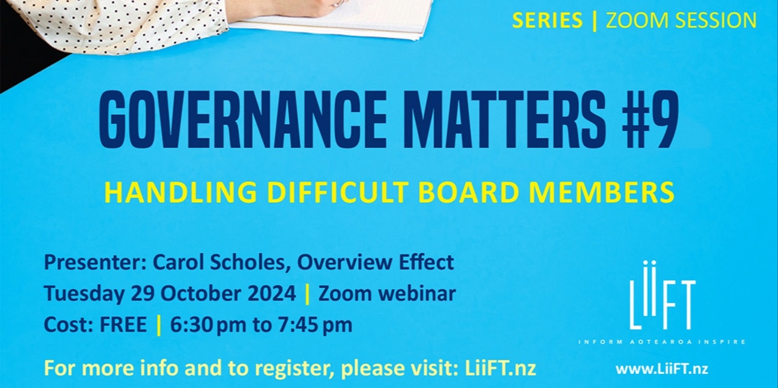 Banner image for FREE: Handling Difficult Board members (part of the Governance Matters monthly series)