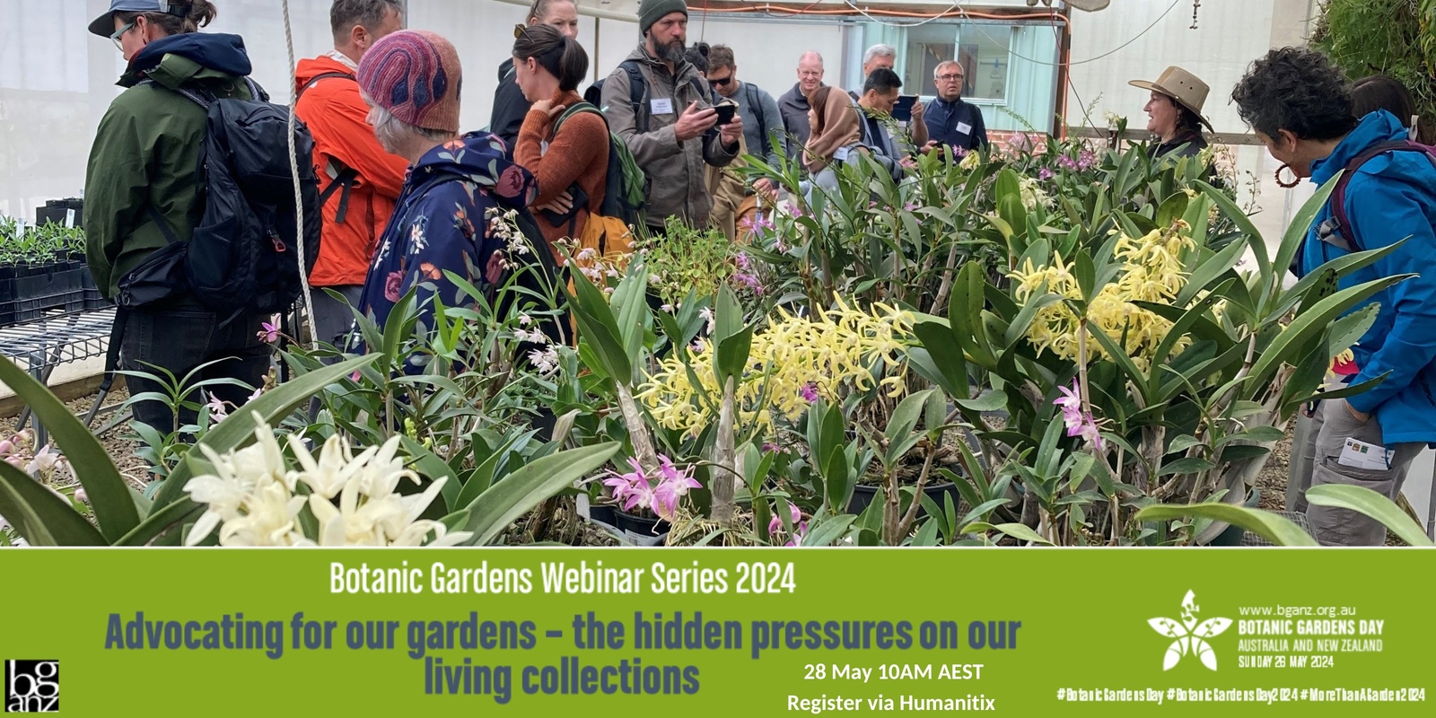 Banner image for BCARM webinar: Advocating for our gardens – the hidden pressures on our living collections