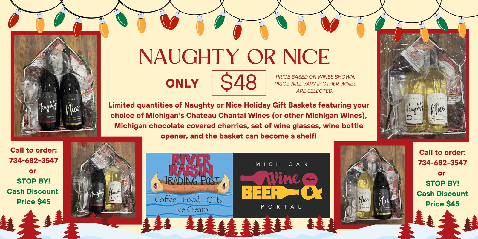 Banner image for Naughty or Nice - Chateau Chantal Christmas Gift Basket