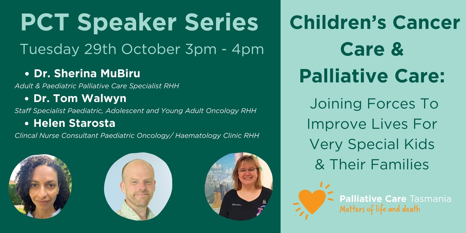 Banner image for Speaker Series: Children’s Cancer Care & Palliative Care: Joining Forces To Improve Lives For Very Special Kids & Their Families