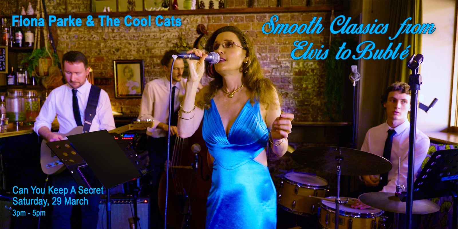 Banner image for Fiona Parke & the Cool Cats - Smooth Classics  from Elvis to Bublé 