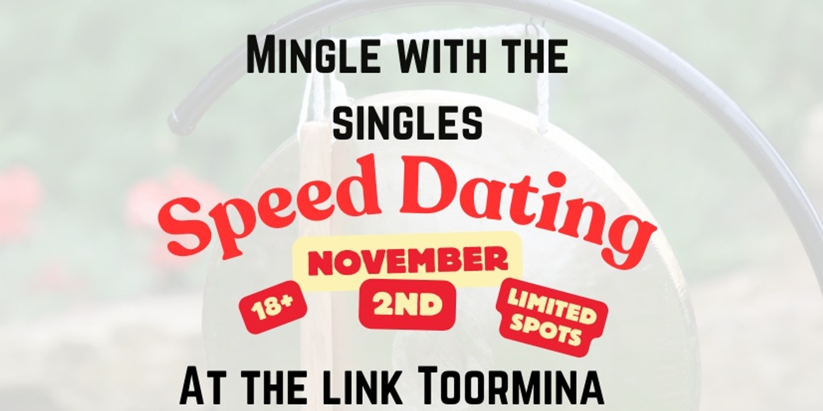 Banner image for Mingle with the singles, speed dating