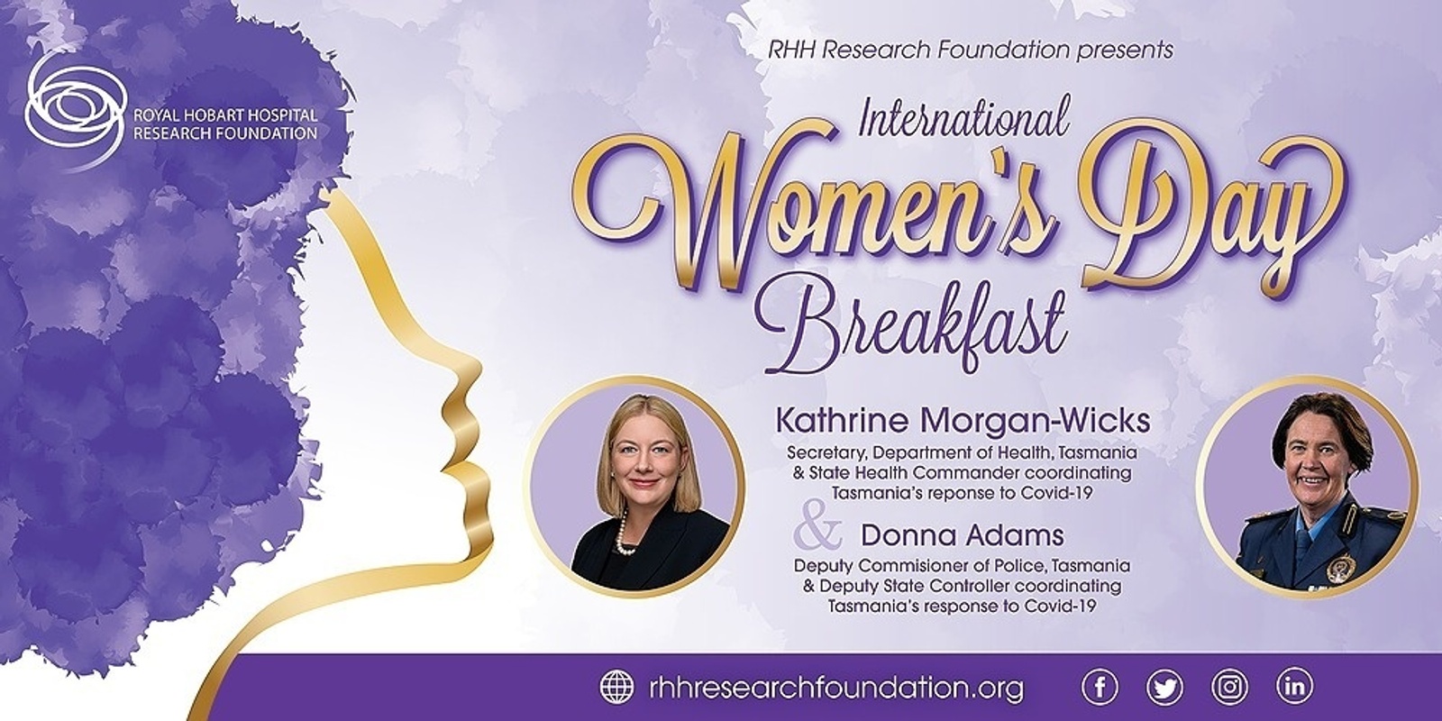 Banner image for 2022 RHH Research Foundation International Women's Day Breakfast
